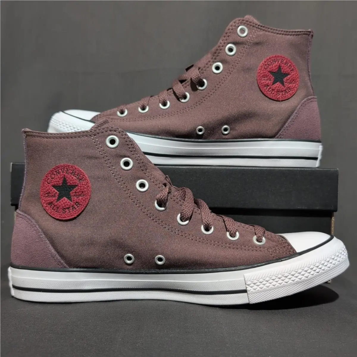 Converse Chuck Taylor All Star Hi Polyester Suede Sneaker Men`s 10 Trail Mixed