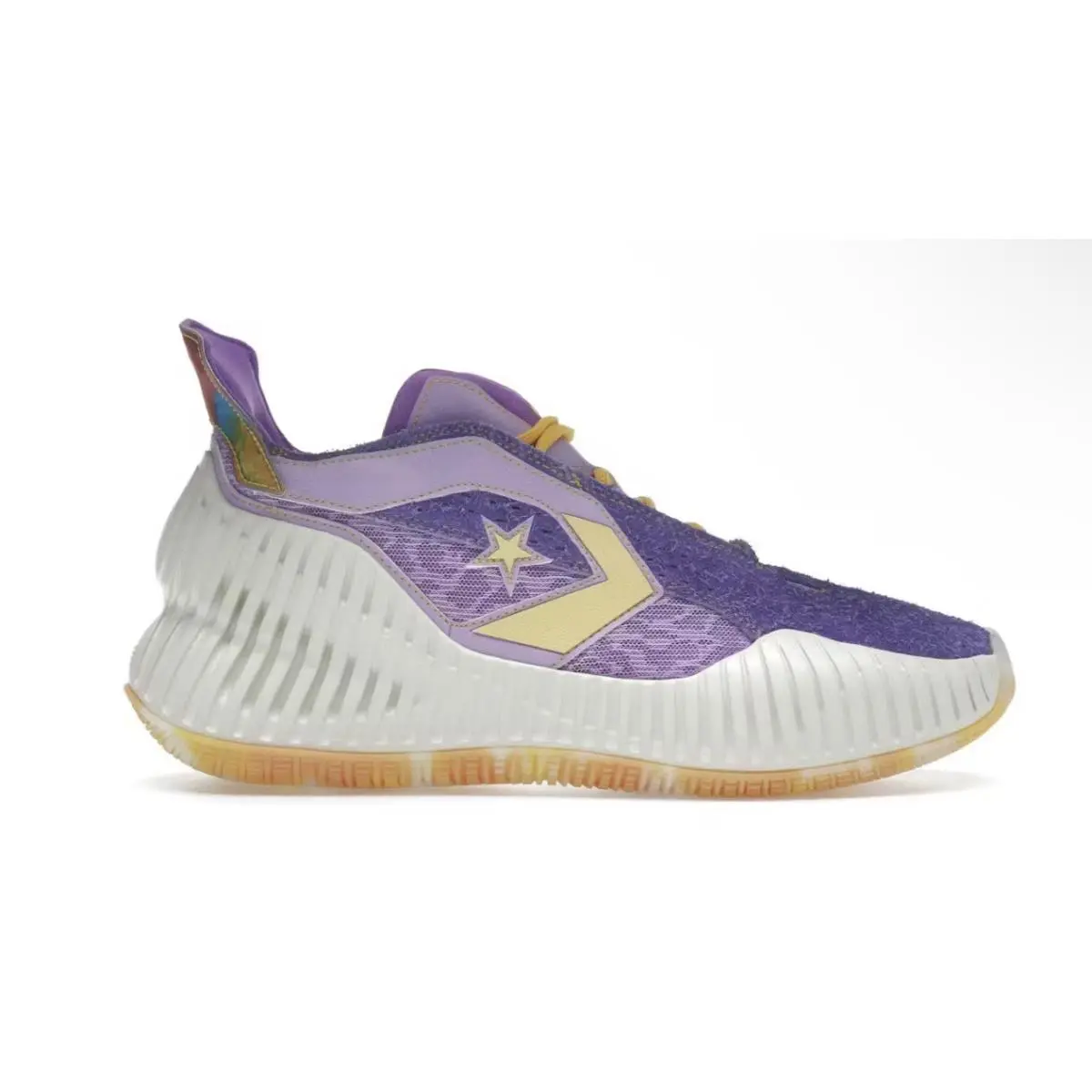 Converse All Star BB Prototype Yellow/purple/white A03695C US M 8.5 W 10.5