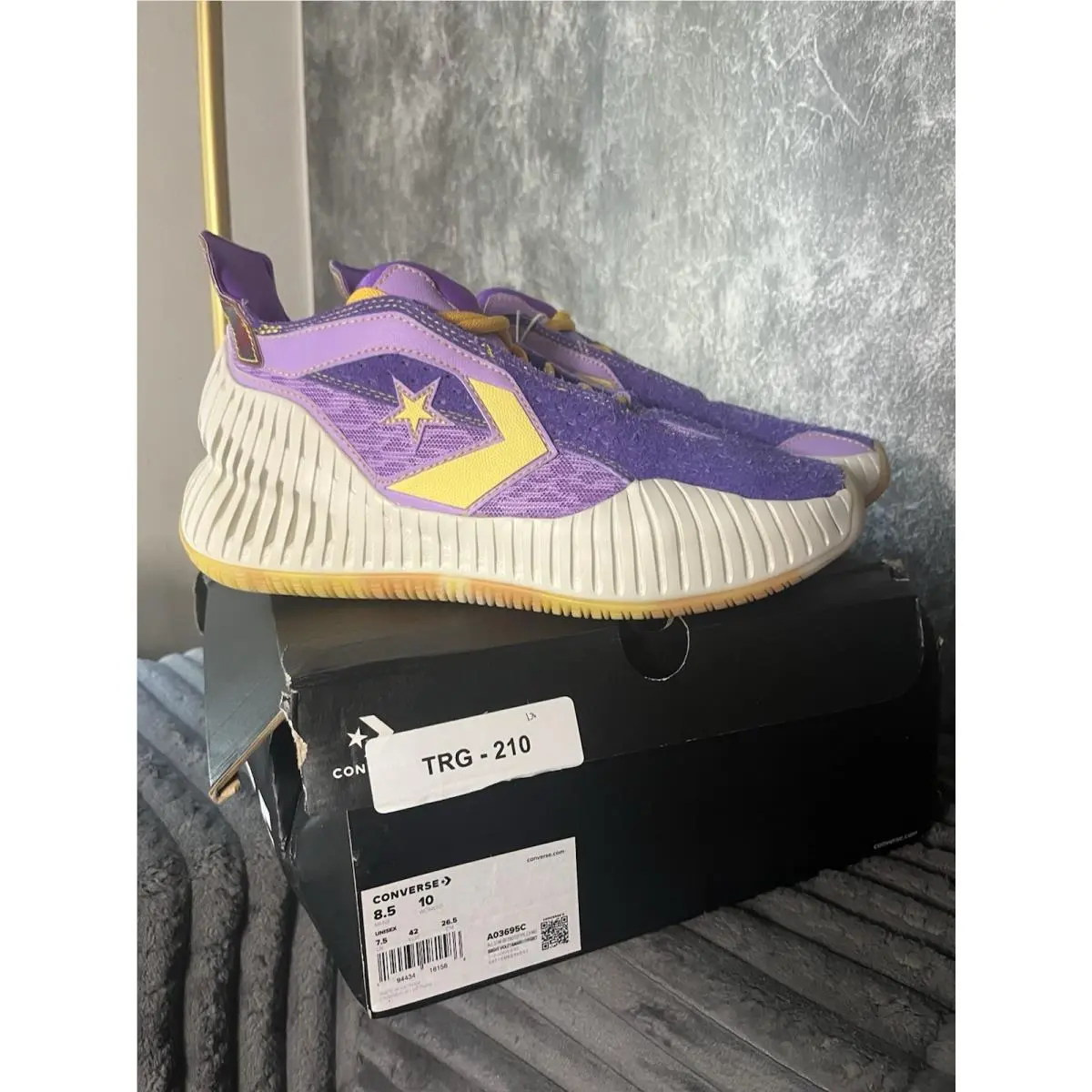 Converse All Star BB Prototype CX Mid Granddaddy Jelly Purple M8.5 W10