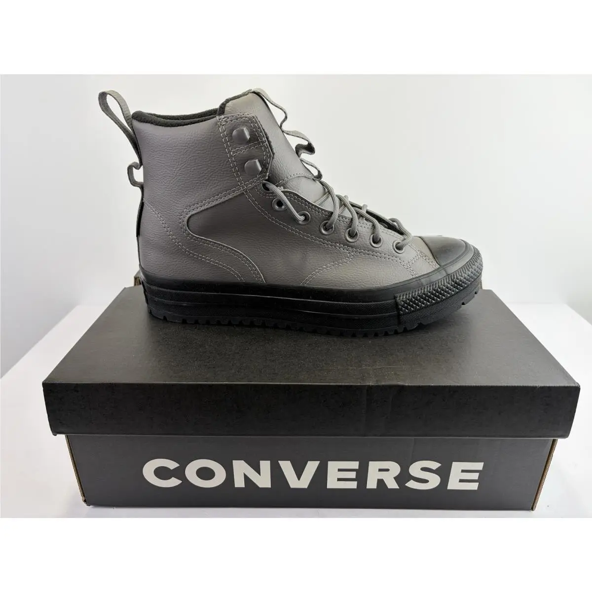 Chuck Taylor All Star Hiker Boots Hi Sharkskin Black A14617C Men`s 9.5 by Converse