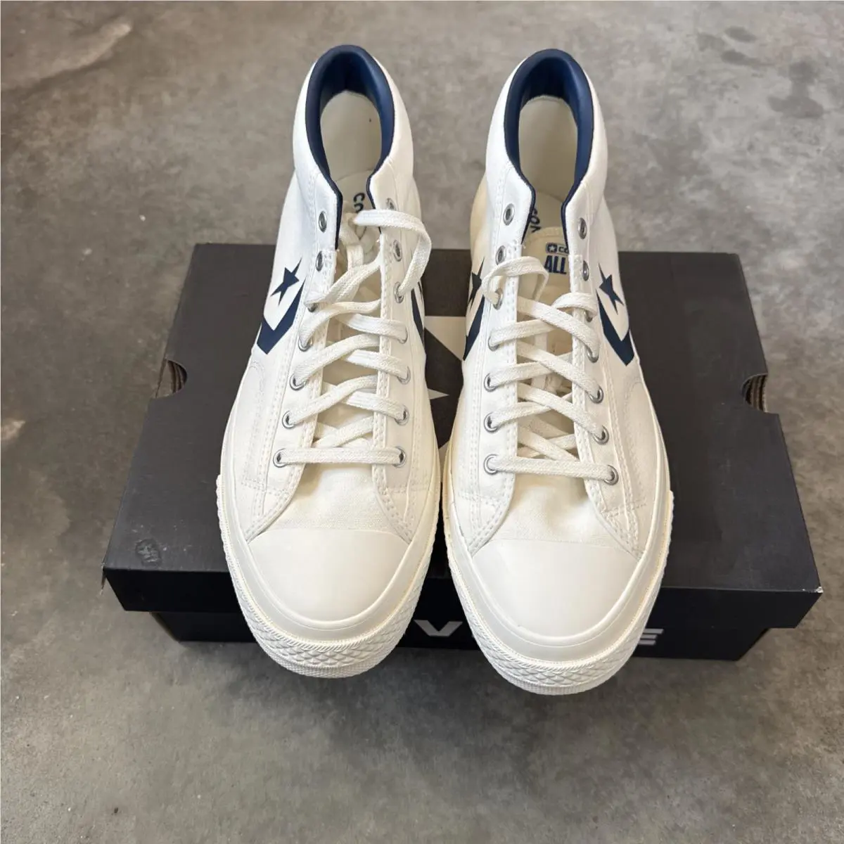 Converse shoes - Converse Star Player 76 Mid - A10407C - Egret/Navy/Blue (UPC: 0194435020594) 2