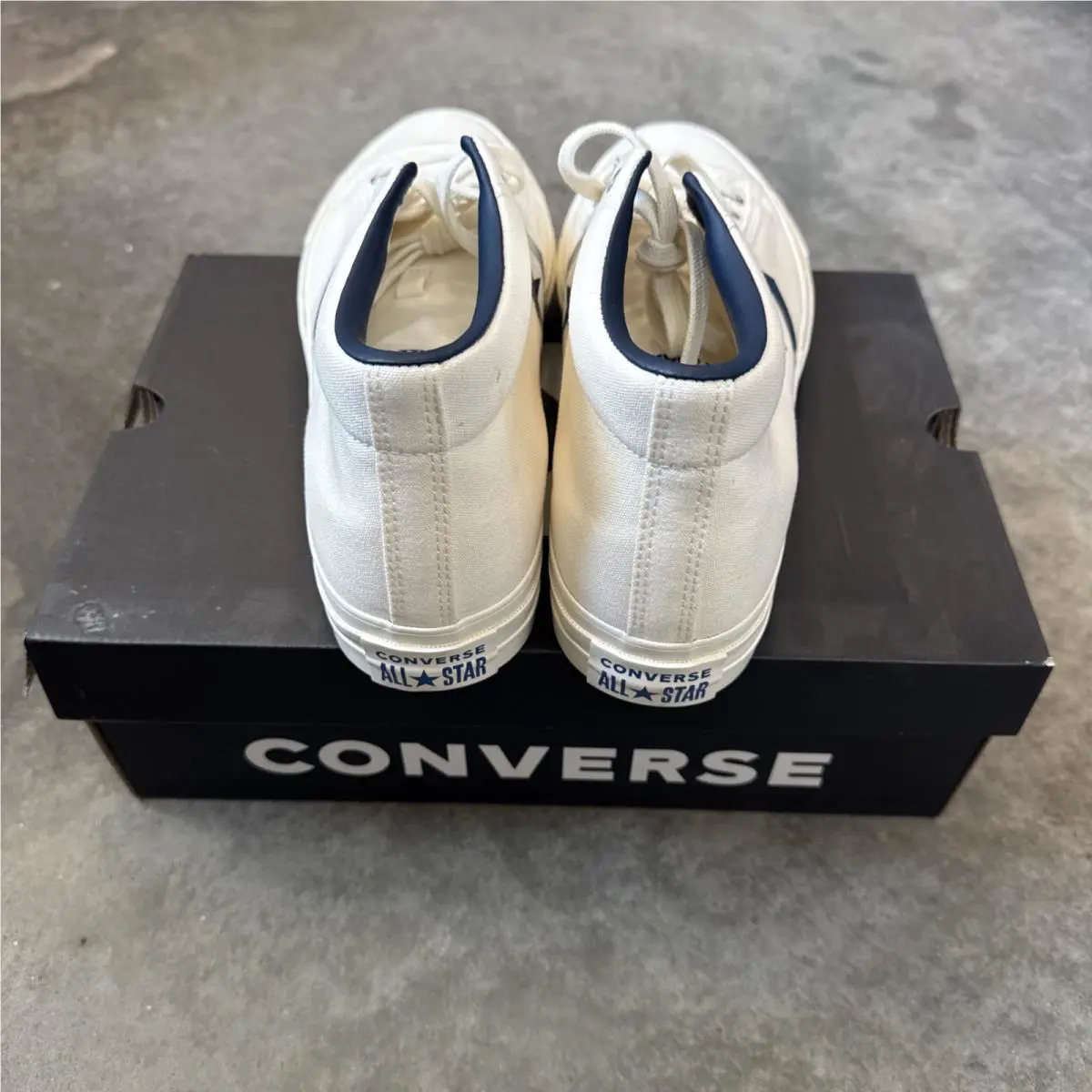 Converse shoes - Converse Star Player 76 Mid - A10407C - Egret/Navy/Blue (UPC: 0194435020594) 4