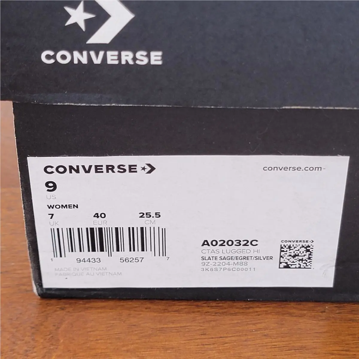 Converse shoes - Converse Chuck Taylor All Star Lugged H - A02032c - Slate Sage / Egret / Silver (UPC: 194433562577) 10