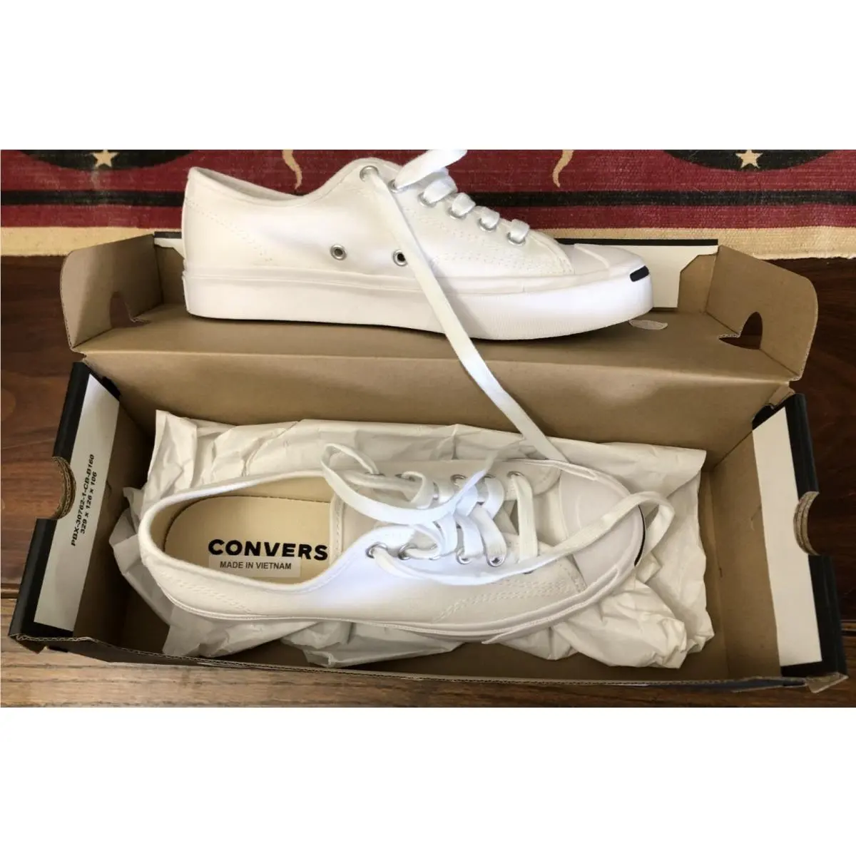 Converse 164057C JP OX White/white/ Black Unisex - Mens 5 Womens 6.5