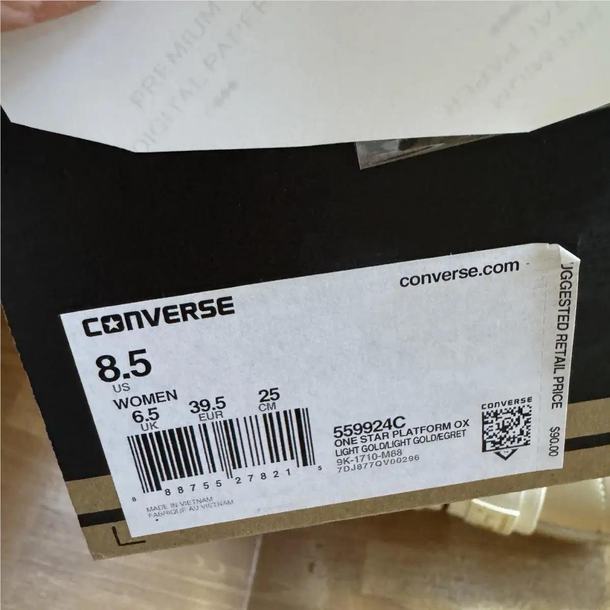 Converse shoes - Converse One Star - One Star - 559924C - Gold 11
