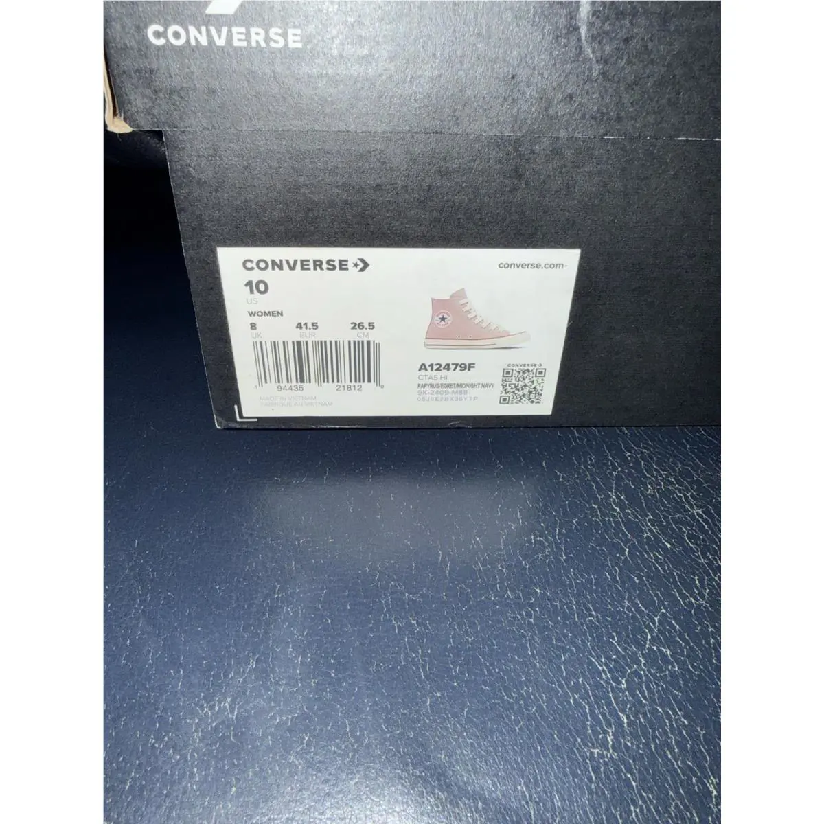 Converse shoes - Converse Chuck Taylor All Star Hi - Papyrus/Egret/Midnight Navy (UPC: 194435218205) 3