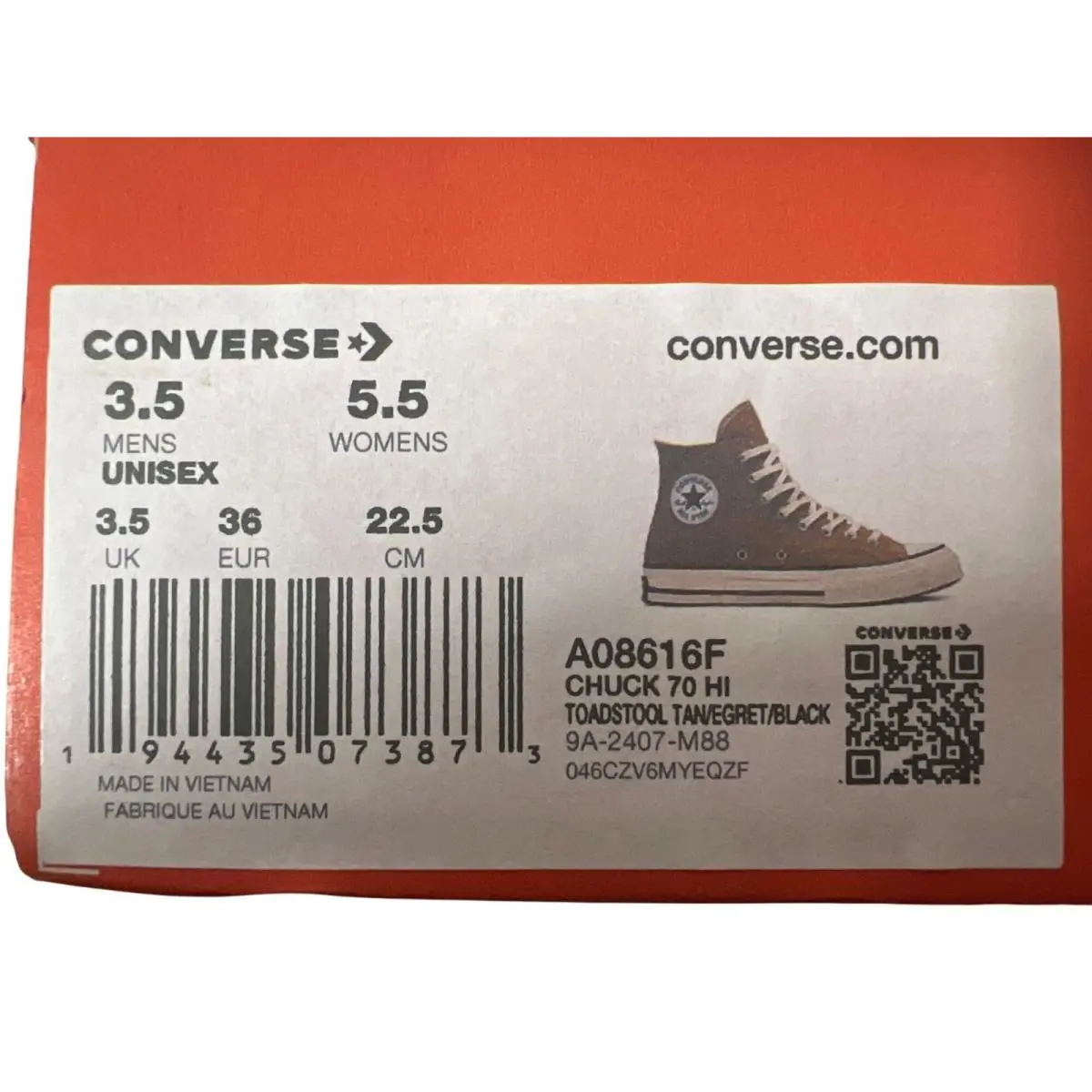 Converse shoes - Converse Chuck 70 Hi - Chuck - Brown (UPC: 194435073873) 3