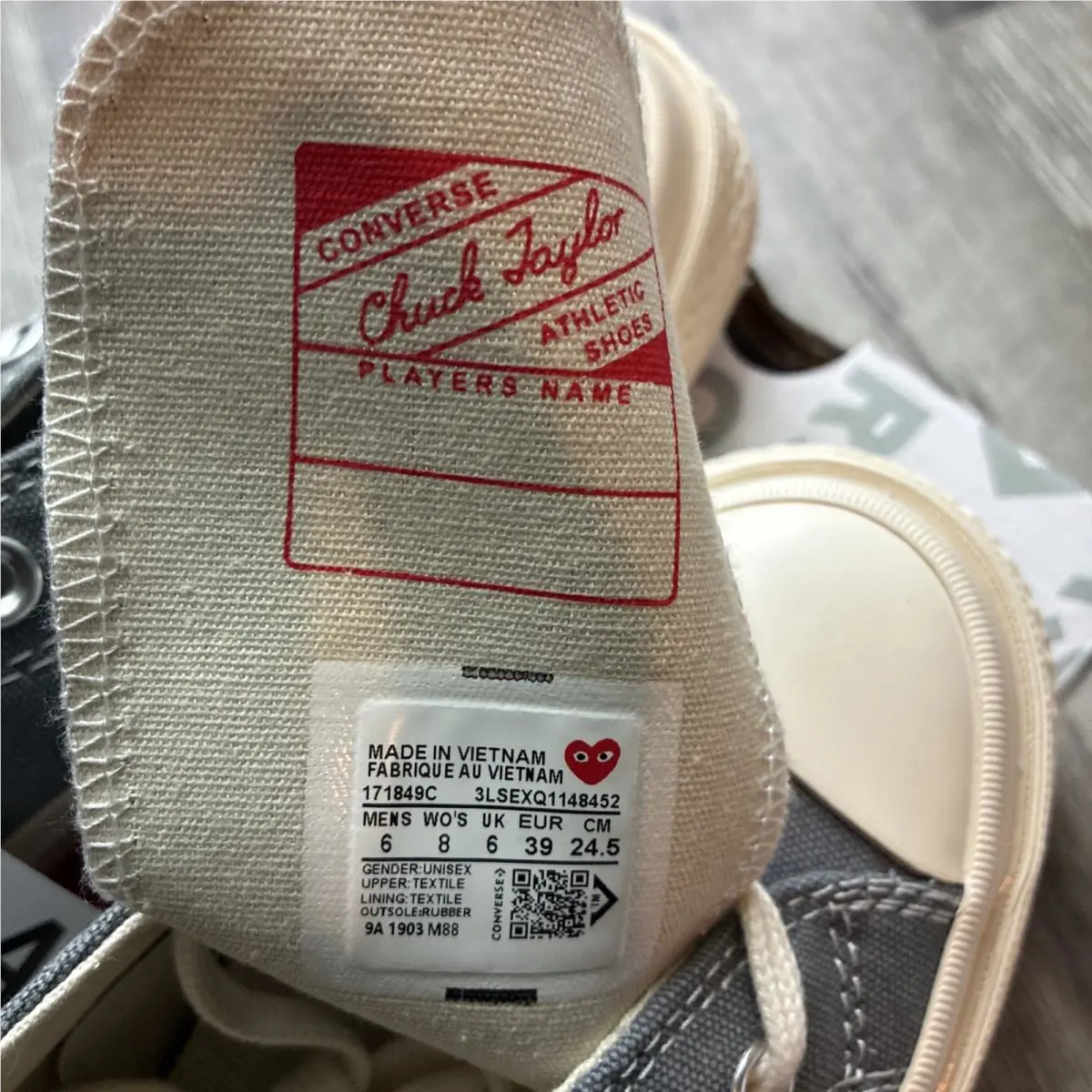 Converse shoes - Converse Come Des Garçons - Come Des Garçons - Gray 4