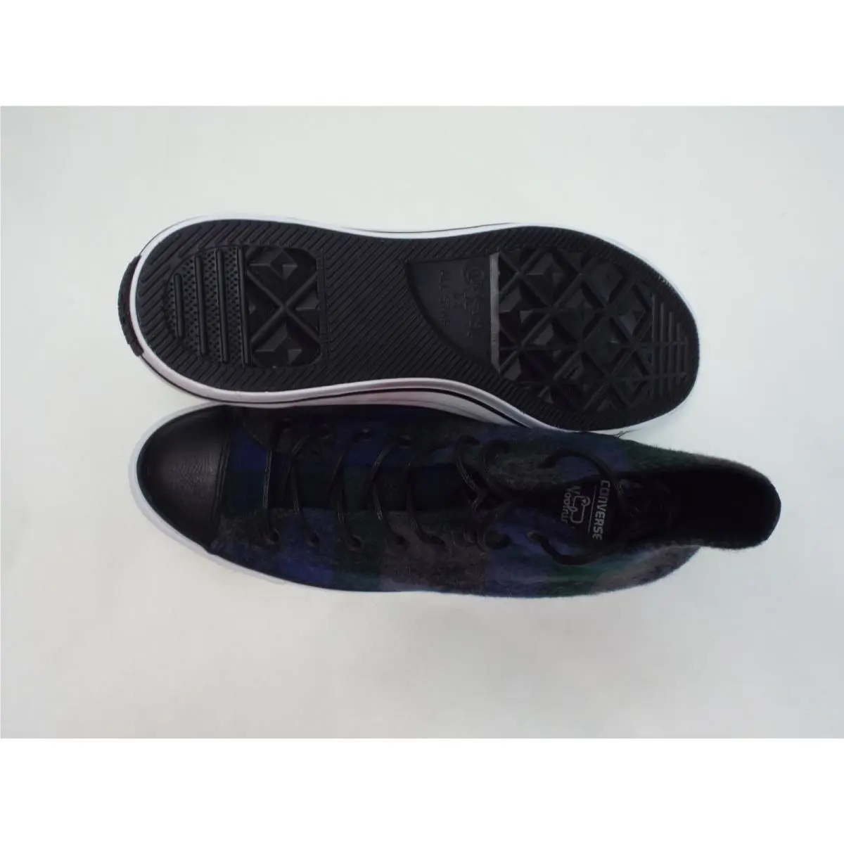 Converse shoes - CTAS Hi - CTAS - 153835C - Black & Blue Plaid 1