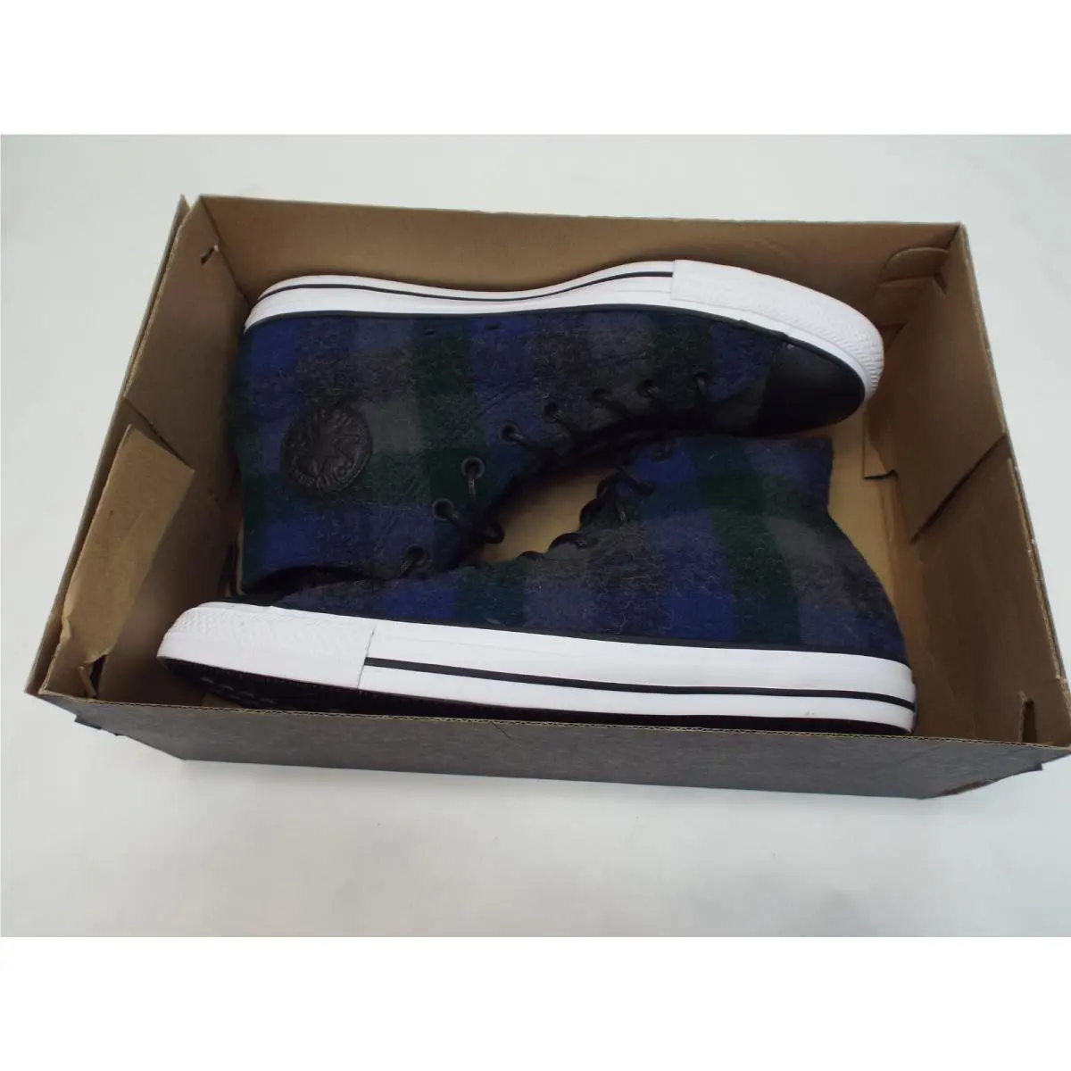 Converse shoes - CTAS Hi - CTAS - 153835C - Black & Blue Plaid 2