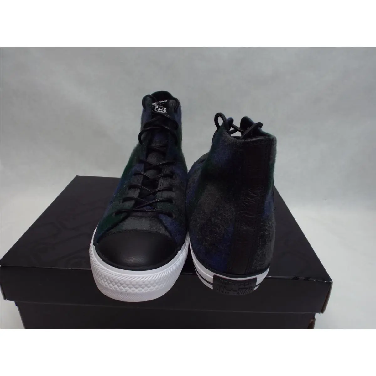 Converse shoes - CTAS Hi - CTAS - 153835C - Black & Blue Plaid 0