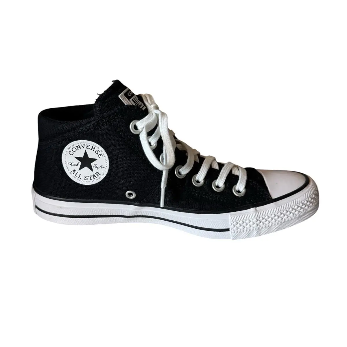 Converse Black Chuck Taylor Women`s Size 8 All Star Madison Mid-top Sneakers