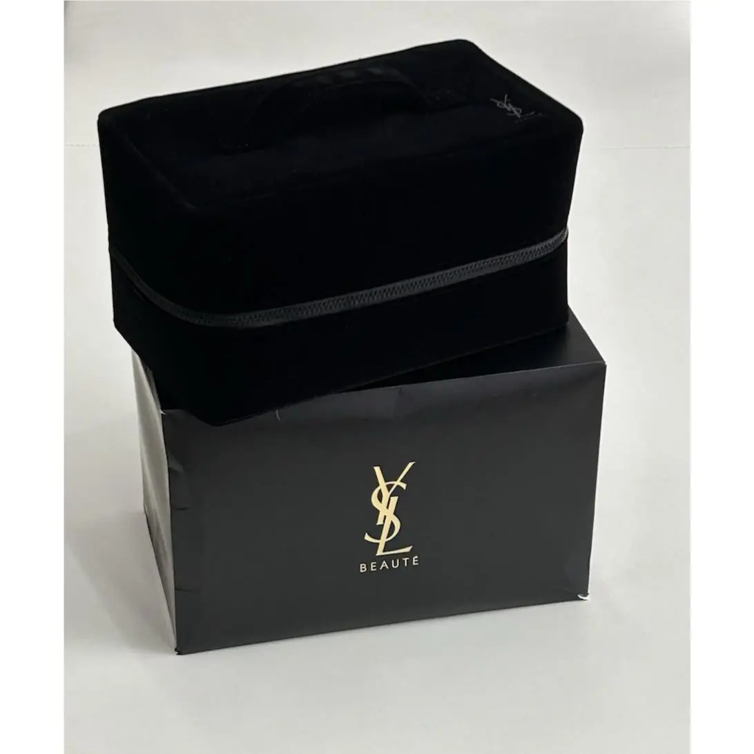 Yves Saint Laurent Ysl Beauty Velvet Vanity Premium Bag Black