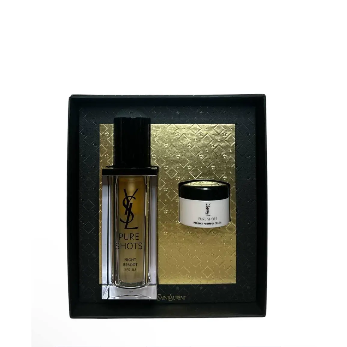 Yves Saint Laurent 2Pcs Set Pure Shorts Night Reboot Serum+perfect Plumper Cream