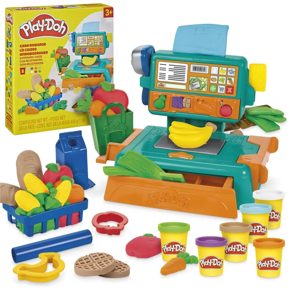 Play-doh Cash Register Toy 23 Play Food Accessories Easter Gifts Multicolor