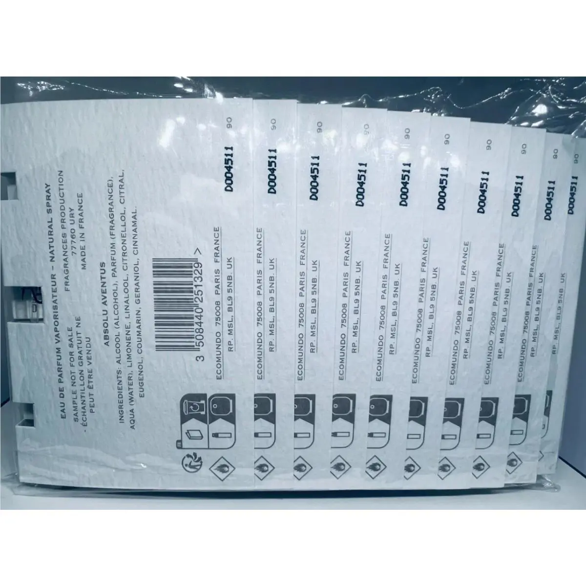 10pc Creed Absolu Aventus Edp Sample Spray 1.7ml Release