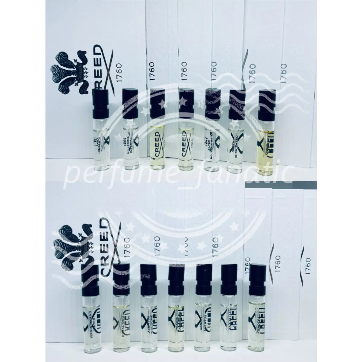Creed Perfume Collection For Him Sample Spray Vials 14pc Set