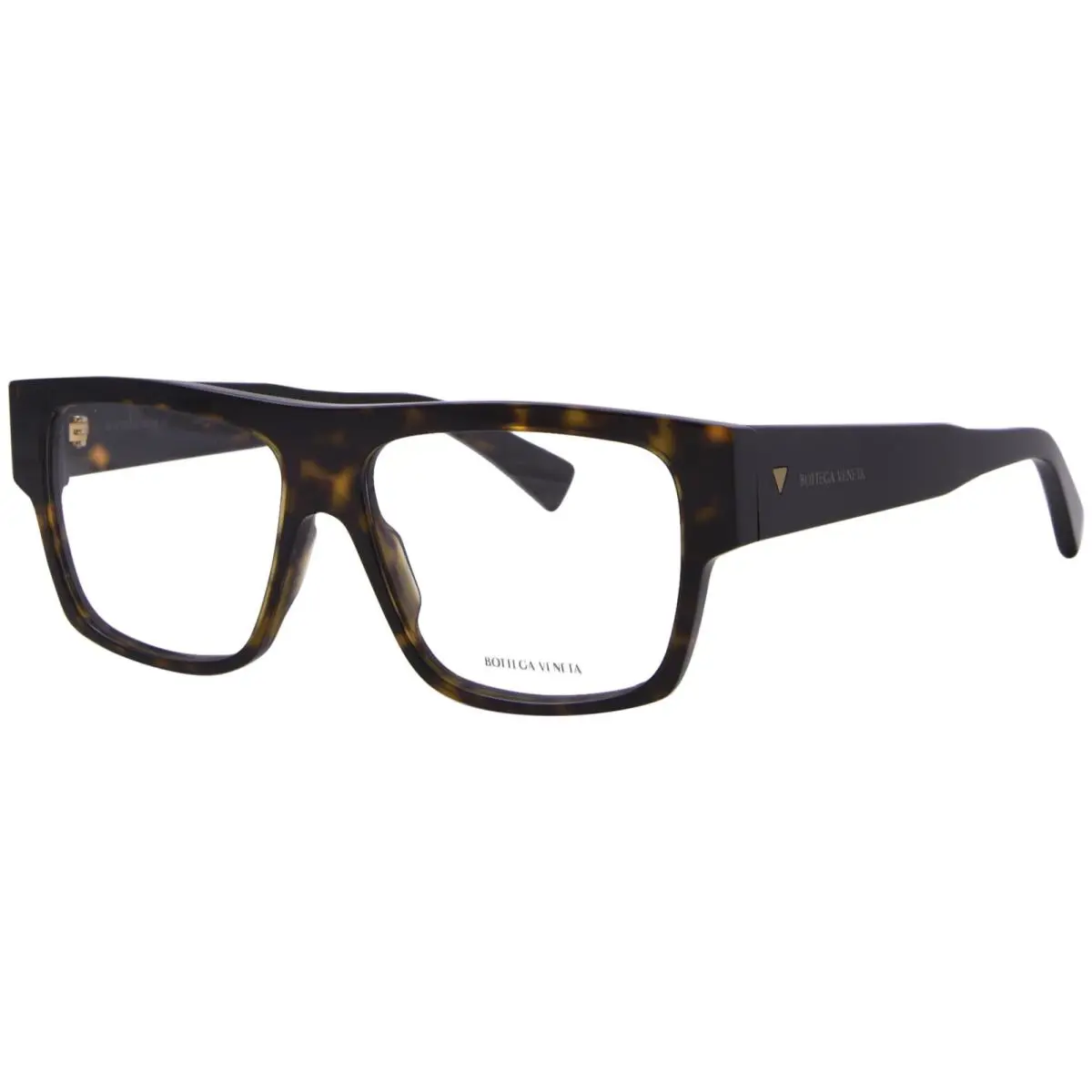 Bottega Veneta BV1290O 002 Eyeglasses Men`s Havana Full Rim Rectangle Shape 56mm - Frame: Havana
