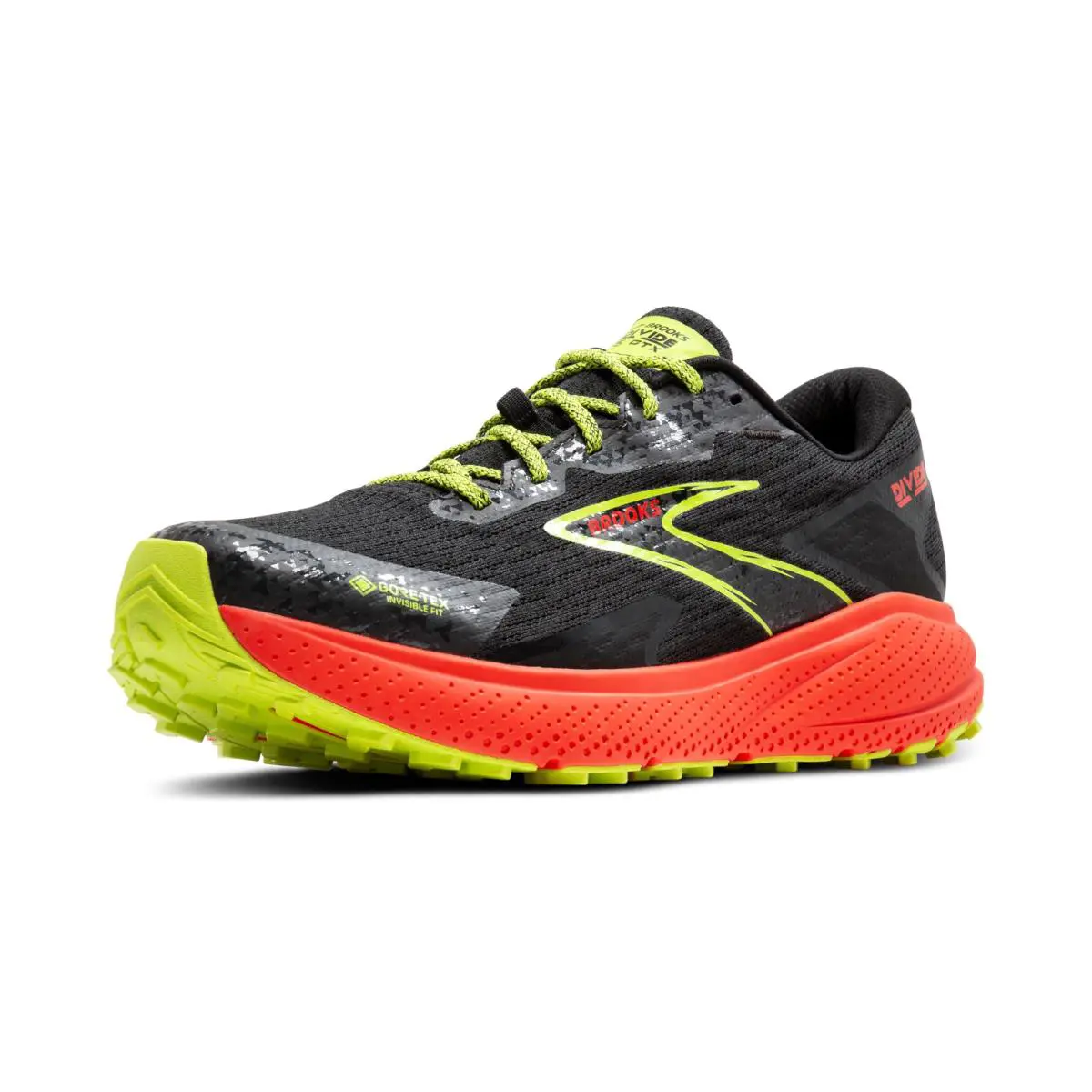 Brooks shoes - Black/Cherry/Lime 2