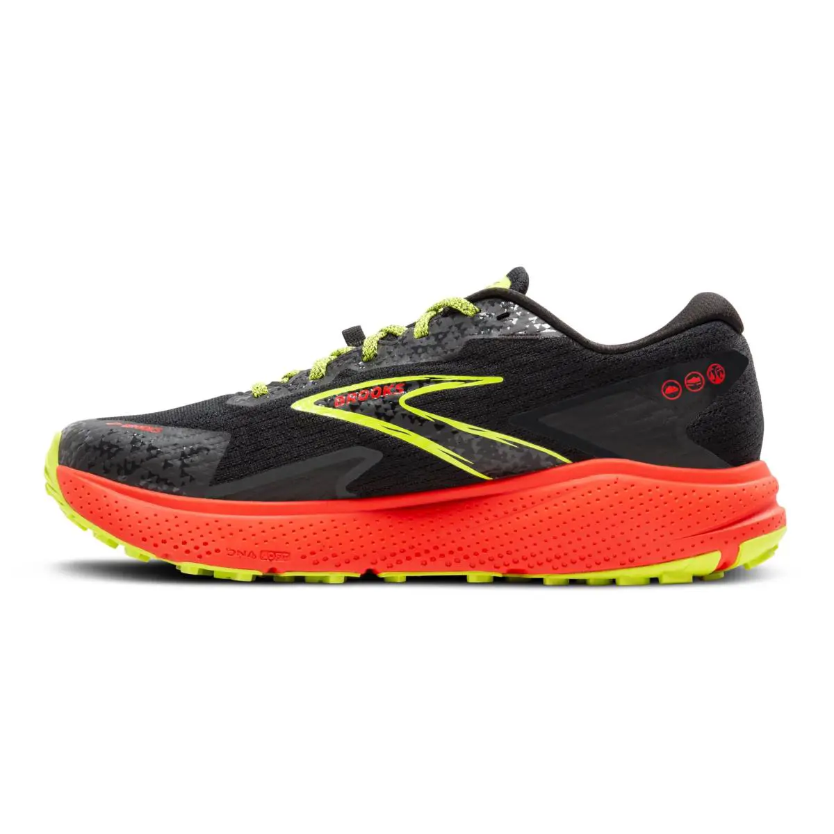 Brooks shoes - Black/Cherry/Lime 4