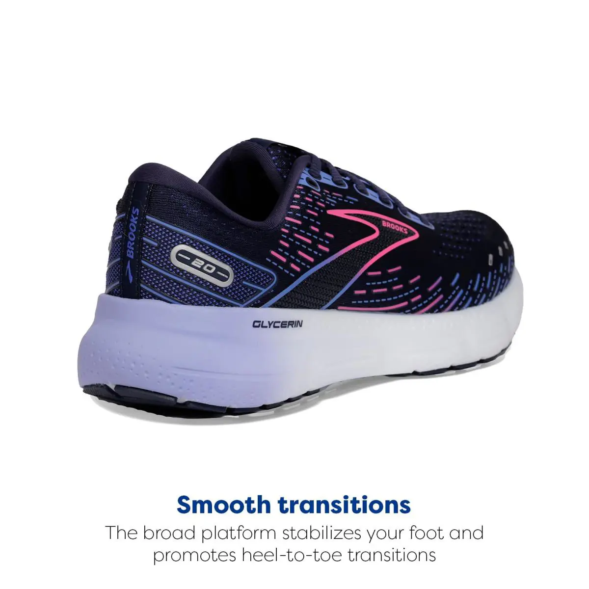 Brooks shoes - Peacoat/Blue/Pink 1