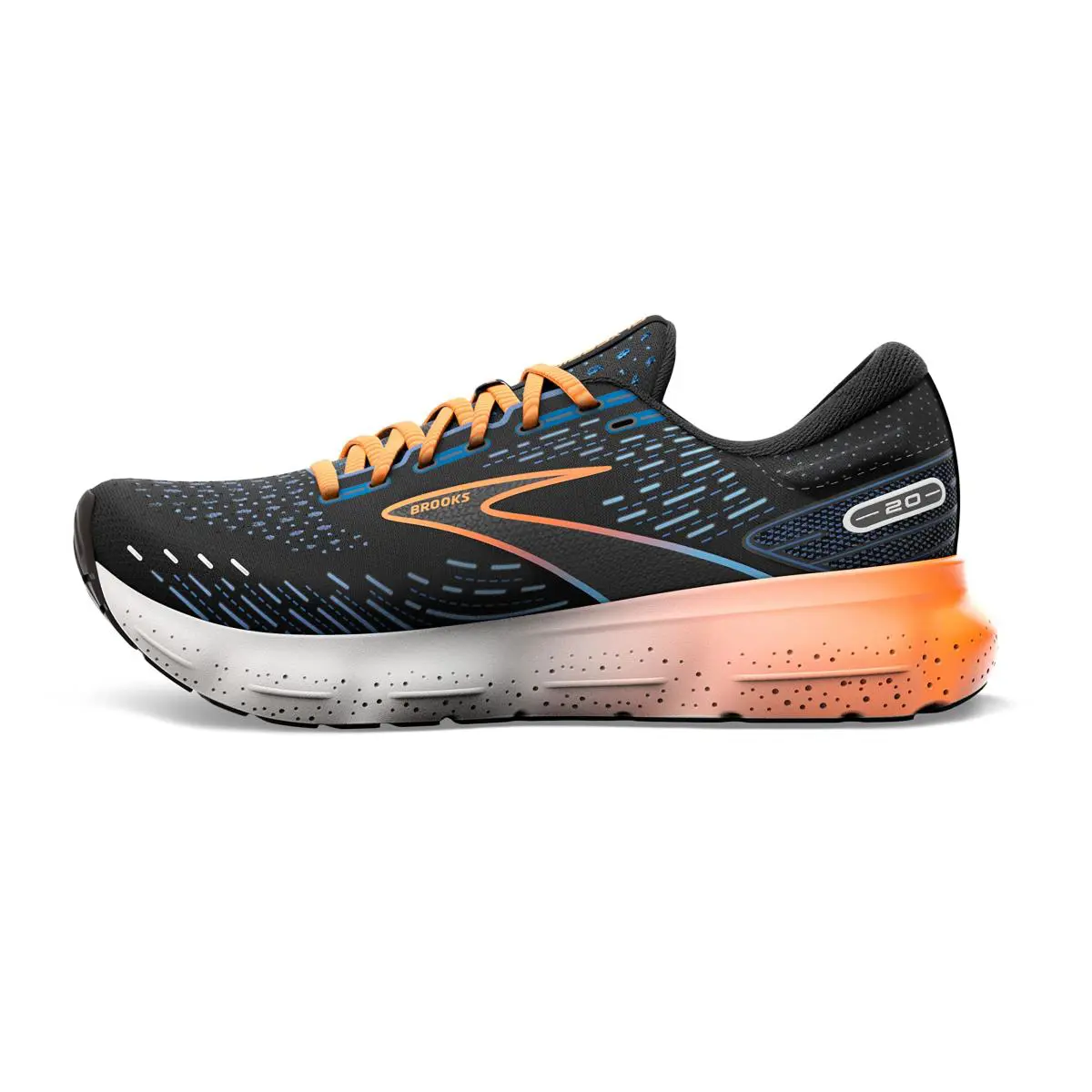 Brooks shoes - Black/Classic Blue/Orange 4