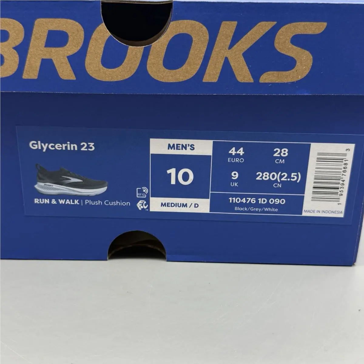 Brooks shoes - Brooks Glycerin 23 - Glycerin - 110476-2E-090 - Black/White/Grey 12