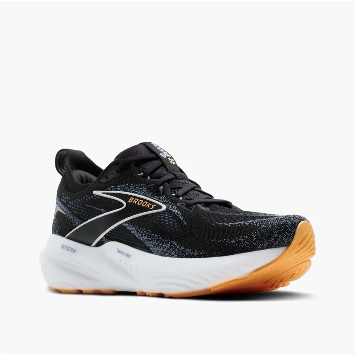 Brooks shoes - Brooks Glycerin - Glycerin - 110445-1D-013 - Black/Country Blue/Orange Pop 0