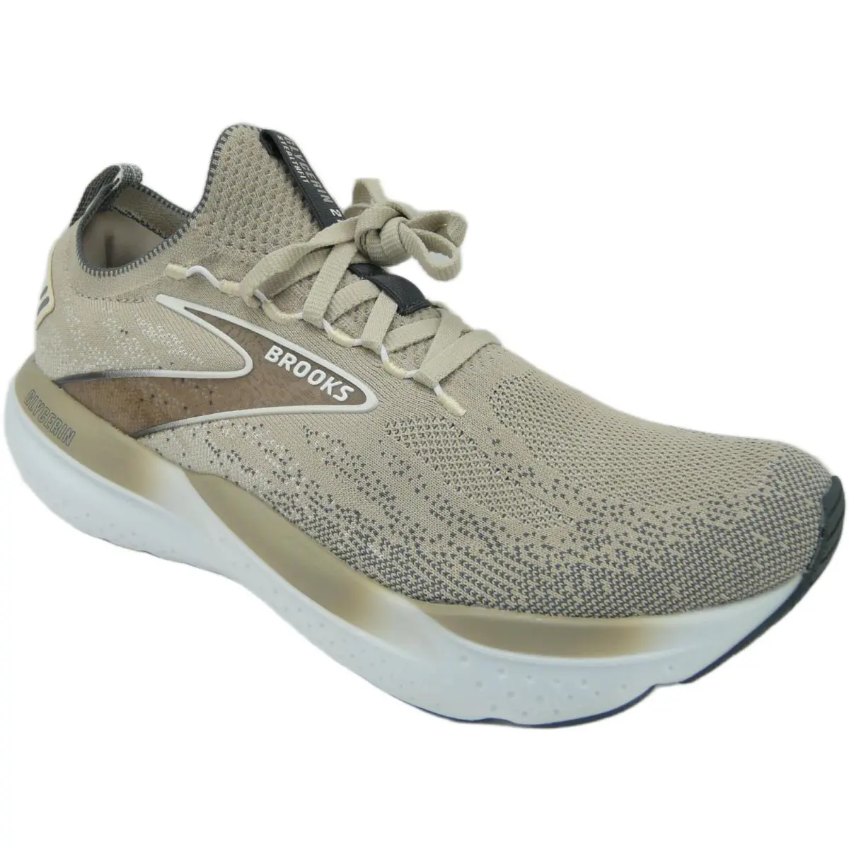 Brooks Glycerin Stealthfit 21 Men`s Running Shoe Chateau Grey/forged Iron US 13 - Chateau Grey / Forged Iron