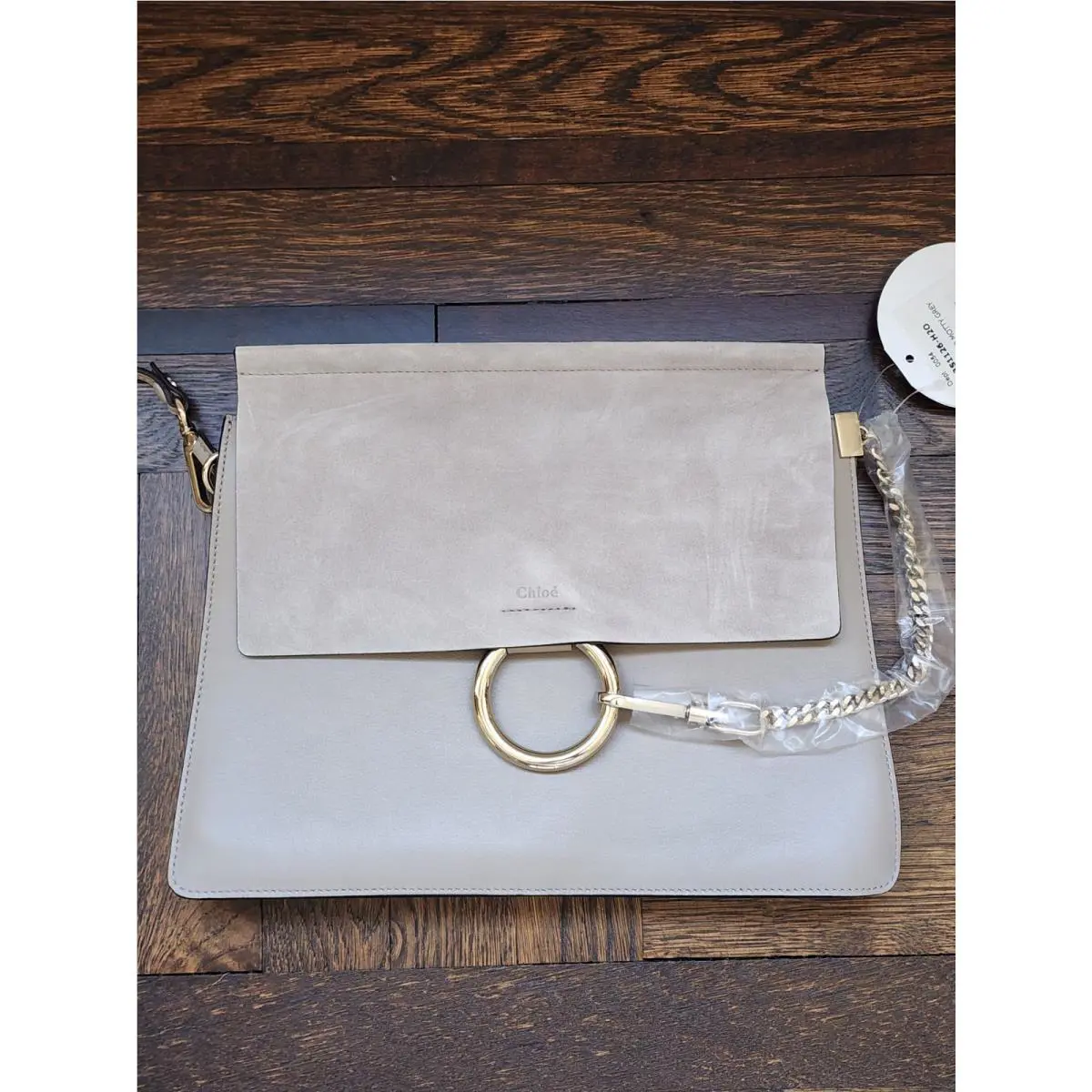 Chloe Faye Motty Gray Shoulder Bag