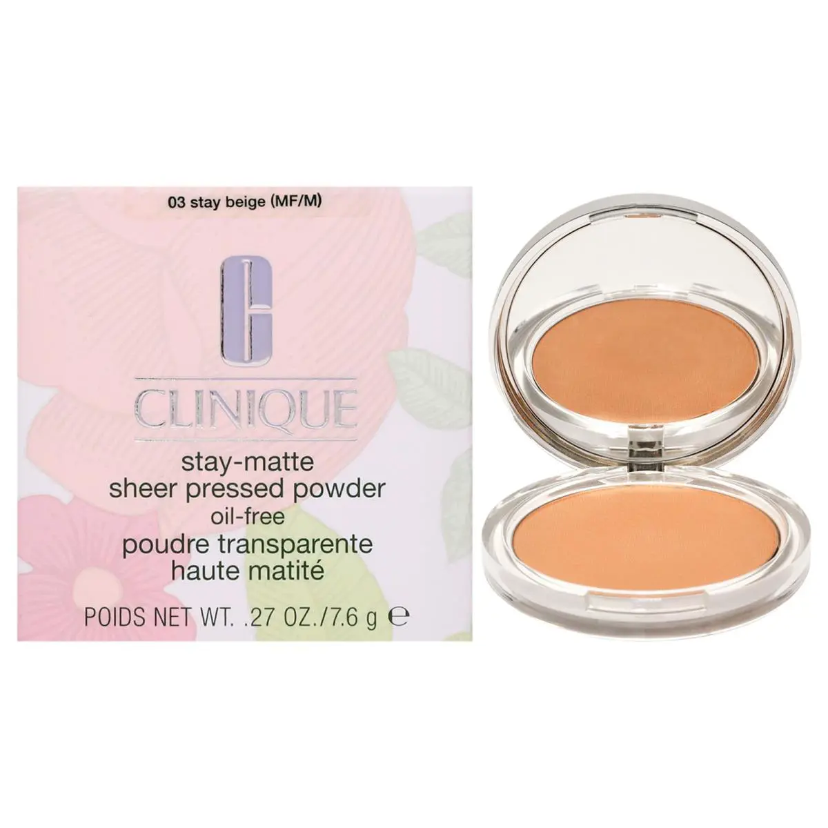 2 Pack Stay-matte Sheer Pressed Powder - 03 Stay Beige by Clinique - 0.27 oz - Beige