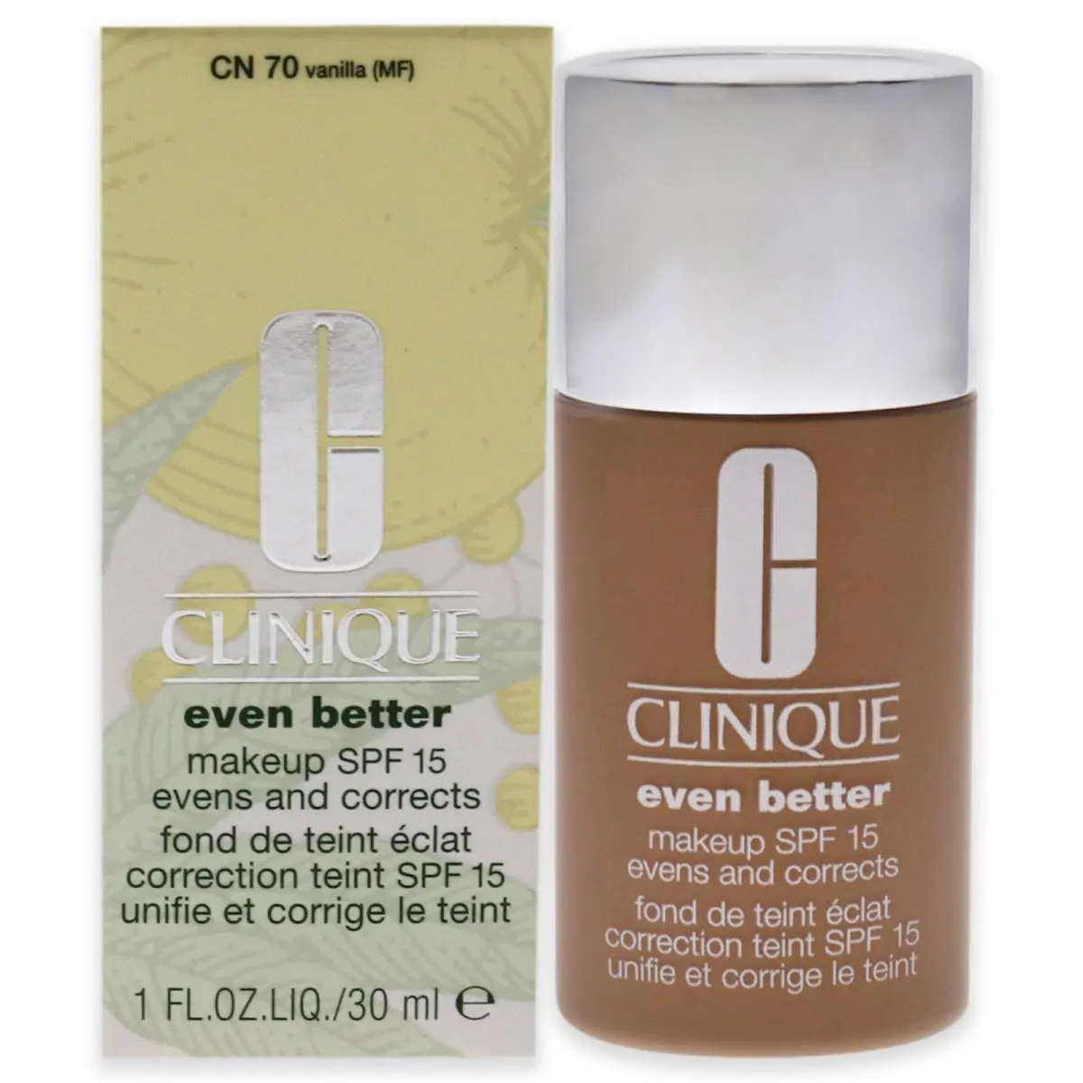 2 Pack Clinique Makeup Spf 15-07 Vanilla Mf-g -dry To Combination Oily Skin-1 oz
