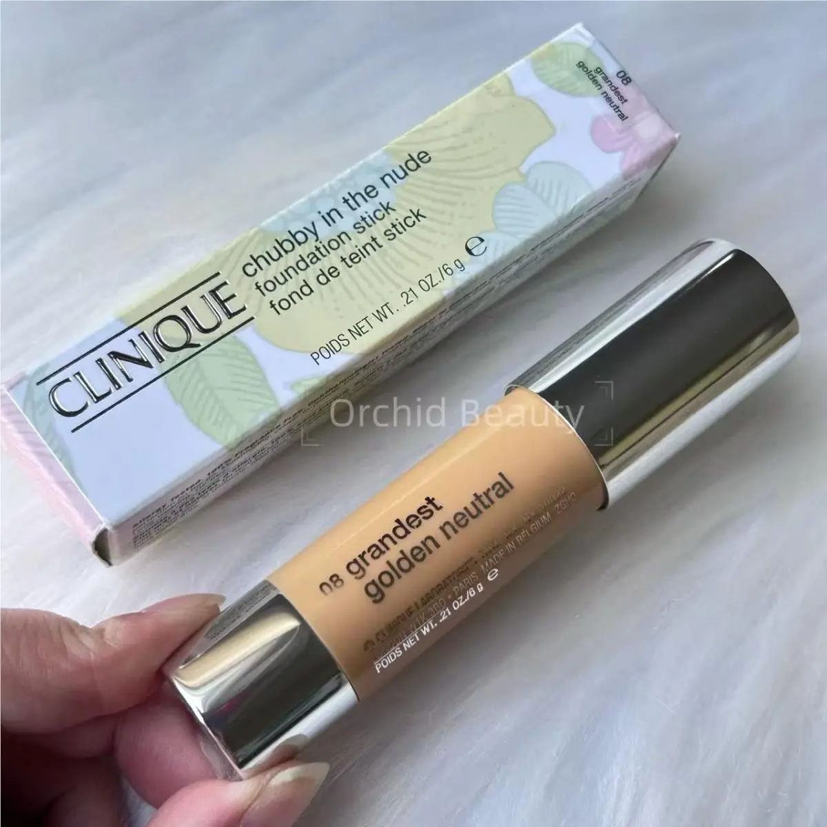 Clinique Chubby Foundation Stick Grandest Golden Neutral Full Size 6g/0.21oz