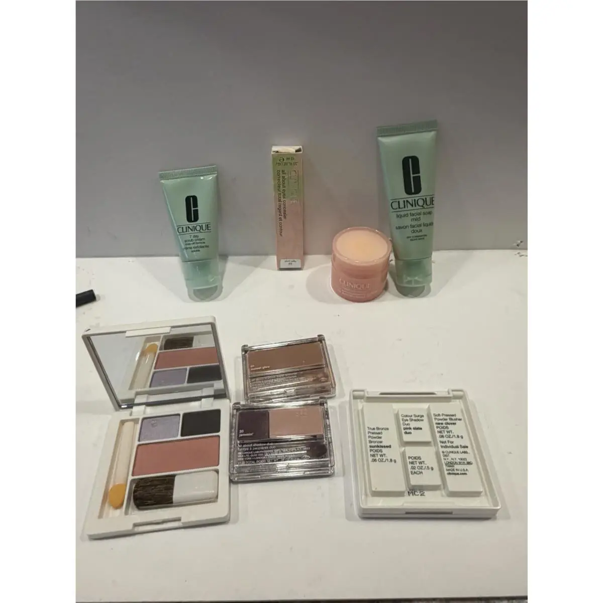 Clinique Cosmetic Facial Cleanser Scrub Makeup Lots Of Eight Items