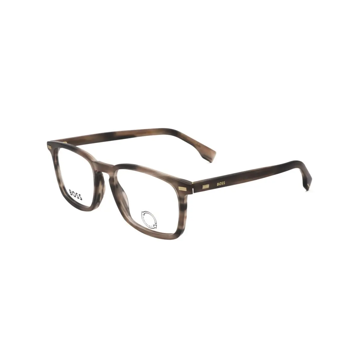 Men`s 53mm Grey Brown Opticals BOSS1368-S05-53 by Hugo Boss