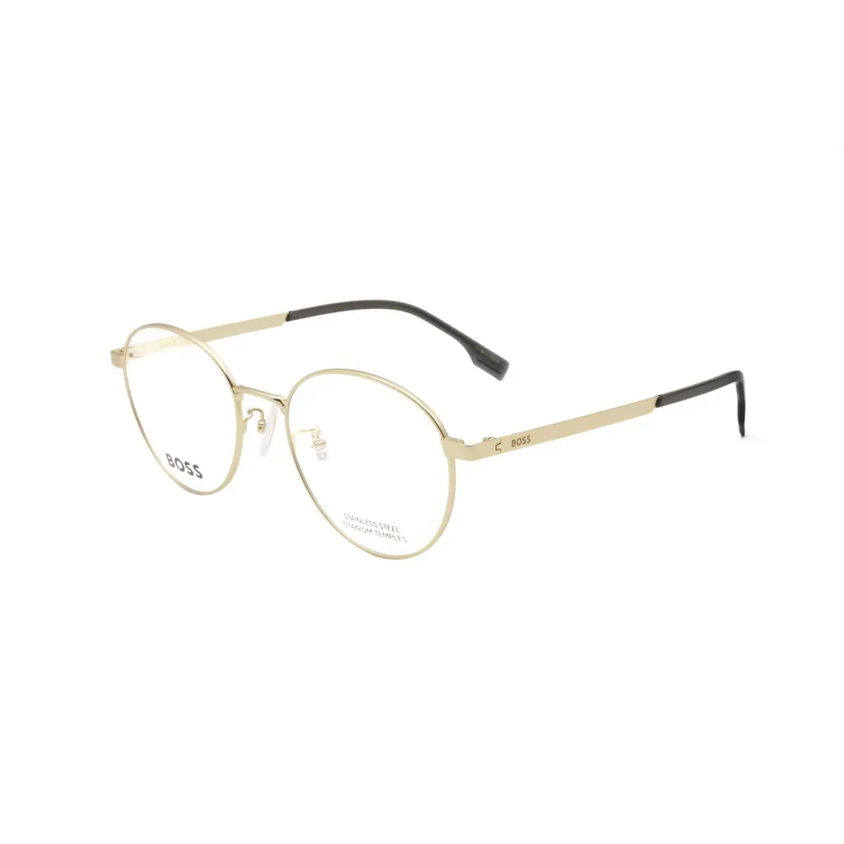 Hugo Boss Men`s 52mm Matte Gold Opticals BOSS1475-F-AOZ-52 - Frame: Gold, Lens: No Color, Other Frame: Matte Gold