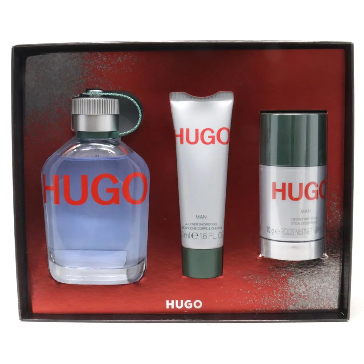 Hugo Boss Hugo Man 3pc Gift Set For Men125ml Edt + 75ml Deo + 50ml Shower Gel