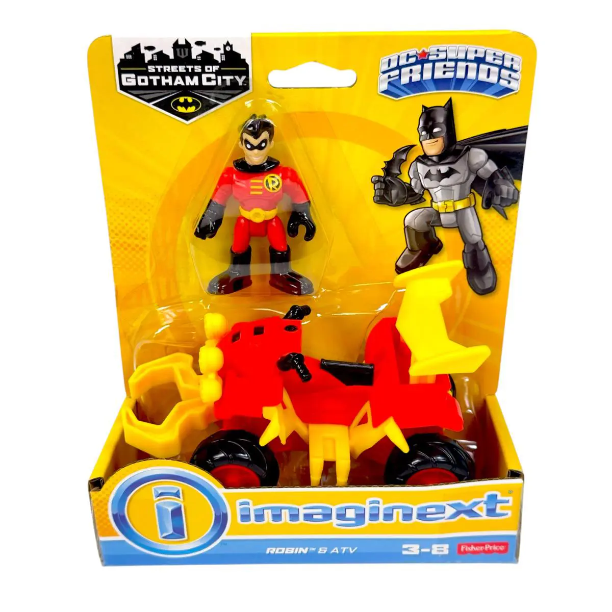 Imaginext DC Super Friends Robin Atv Vehicle Figure Toys For Kids 3+ Rare