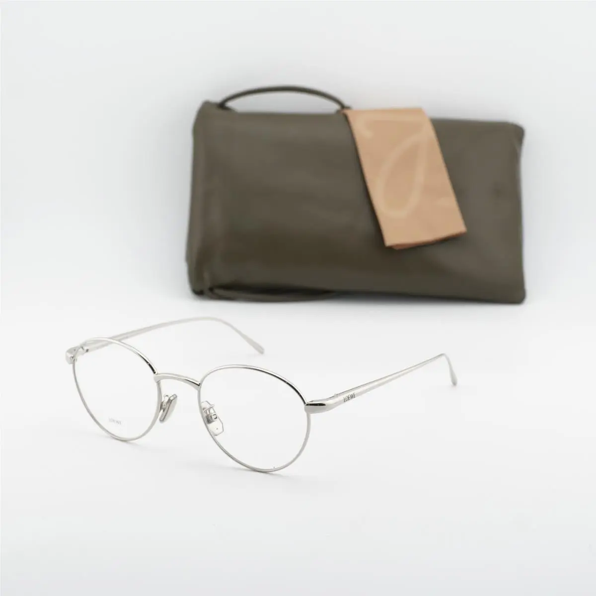 Loewe LW50087U 016 Shiny Palladium 49mm Eyeglasses
