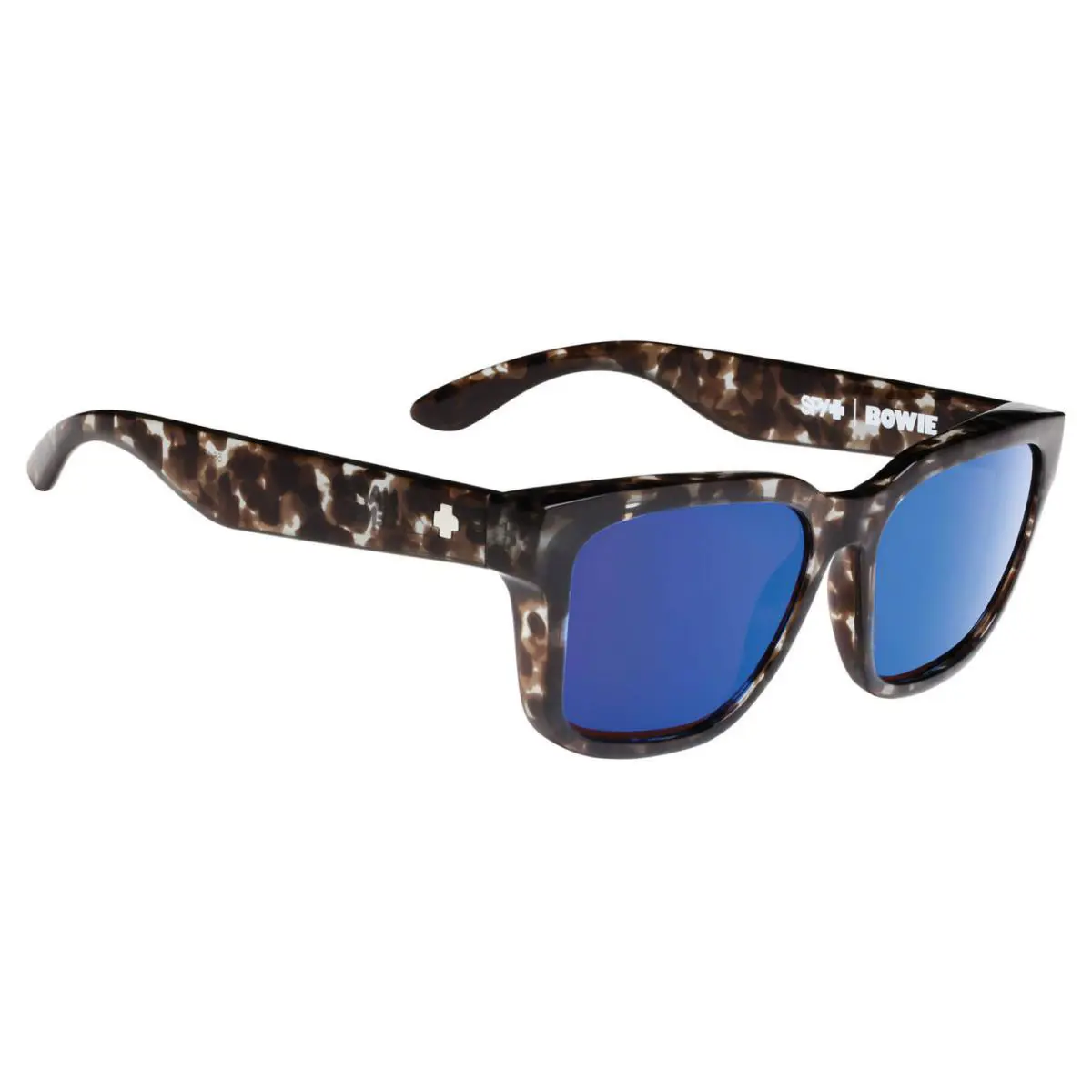 Spy Optic Bowie Sunglasses Smoke Tort Frame Happy Blue Mirror Lens 673247888280