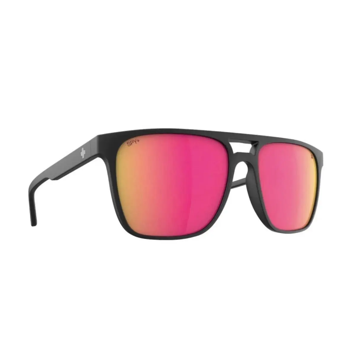 Spy Optic Czar Sunglasses - Soft Matte Black / Happy Bronze Pink Mirror - Frame: Soft Matte Black, Lens: Happy Bronze with Pink Mirror