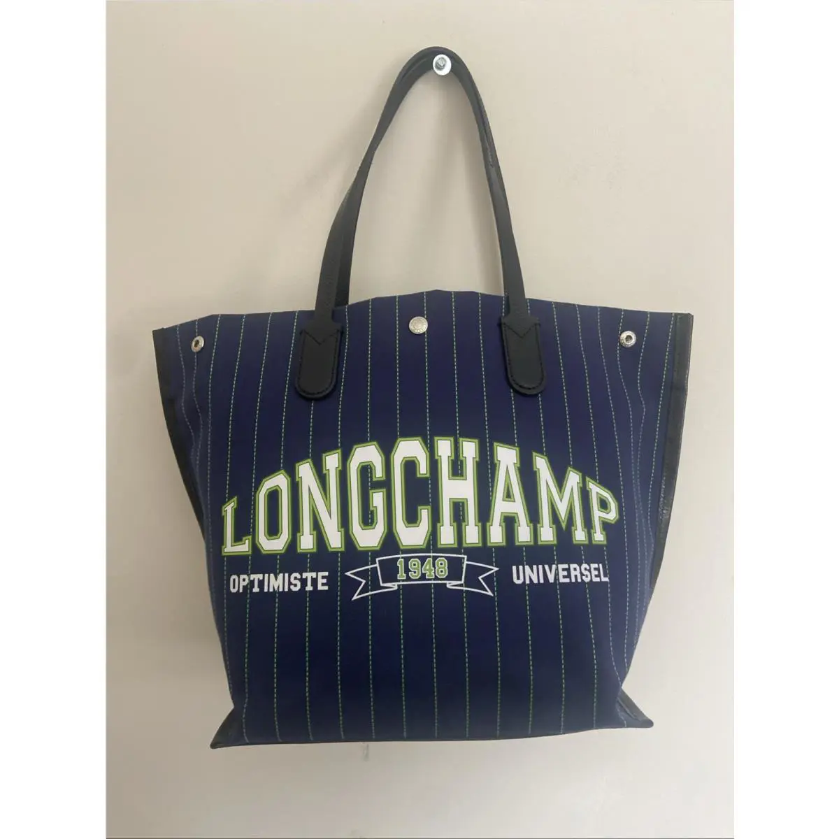 Longchamp Le Pliage Optimiste l948 Essential University Large Tote Bag Striped