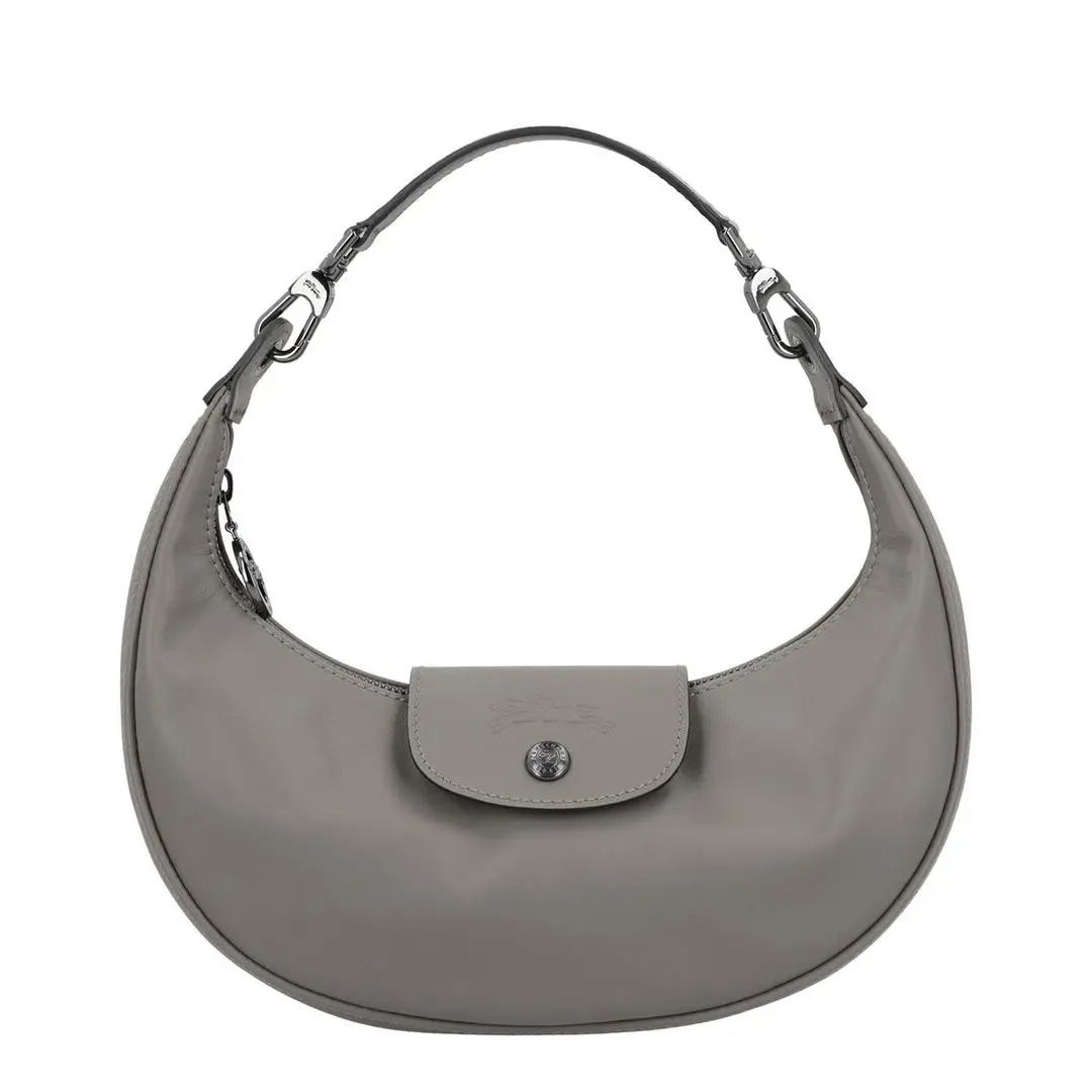 Longchamp Le Pliage Xtra Leather Shoulder Bag Women`s Grey