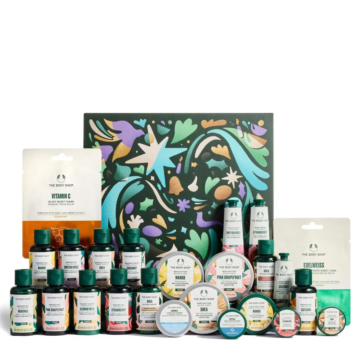 The Body Shop 24 Piece Gift Set 24 Set Classic Beauty Advent