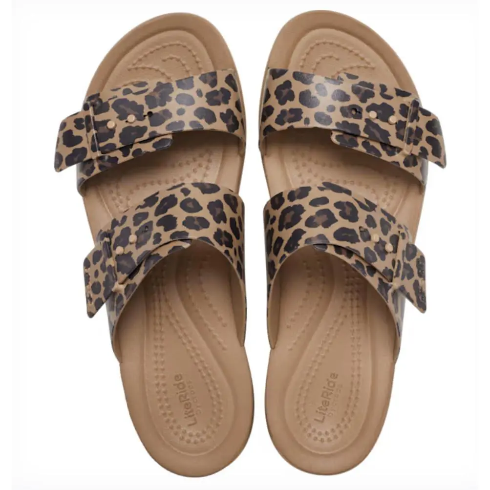Crocs shoes - Brooklyn Animal Buckle Low - Brooklyn Animal Buckle Low - 212574-2LD - Brown (UPC: 198445370946) 0