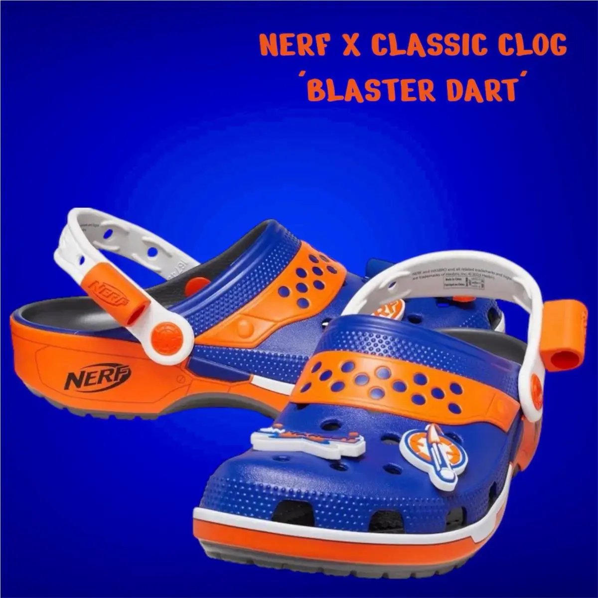 Crocs shoes - NERF X CLASSIC CLOG `BLASTER DART` - Colorway: Slate Grey (UPC: 0196265484669) 1