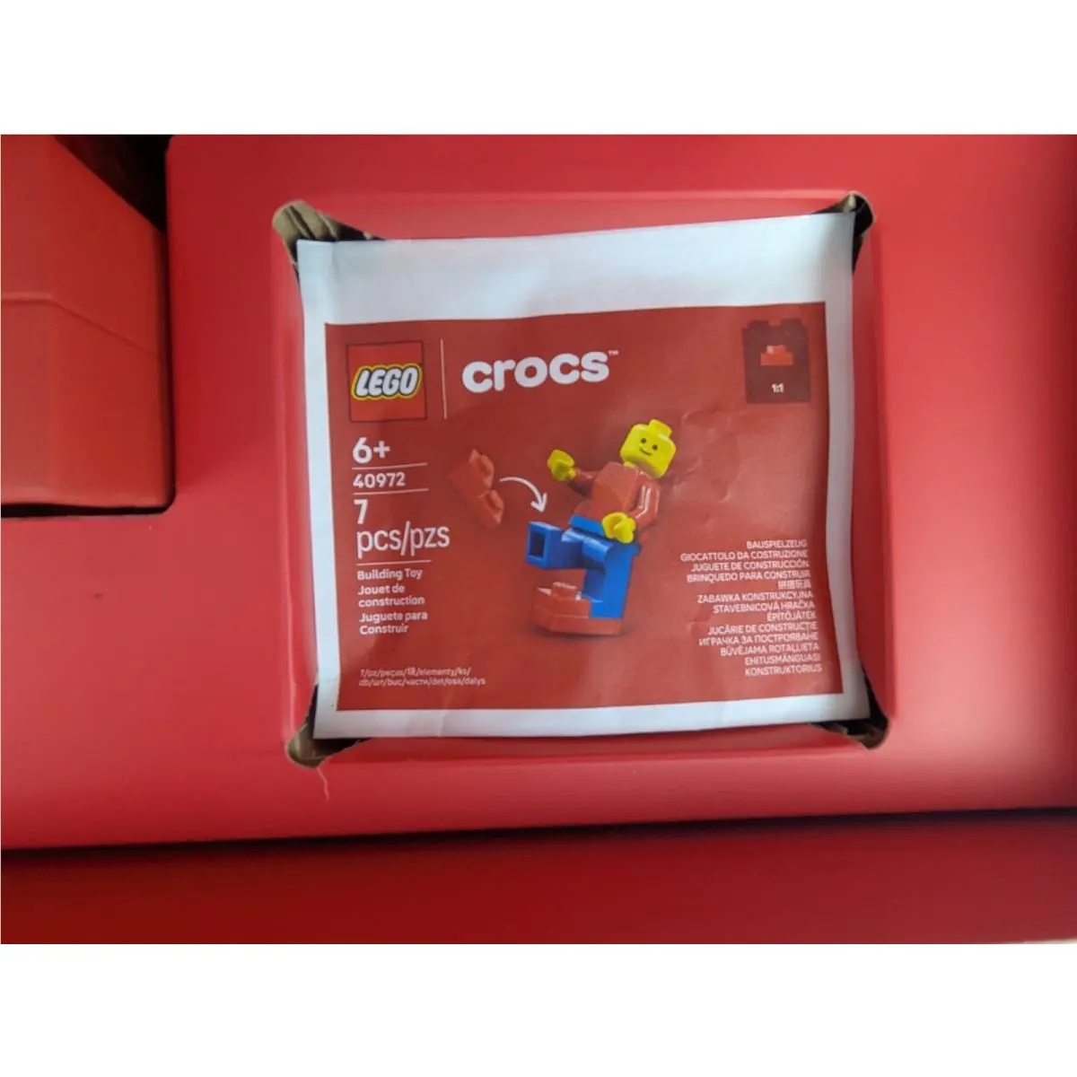 Crocs shoes - LEGO BRICK - LEGO BRICK - Red 7