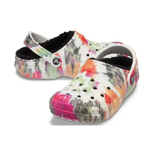 Crocs Classic Lined Tie Dye Clog Slip-on Slide Sandal Men Shoes Multi/ Sz 13