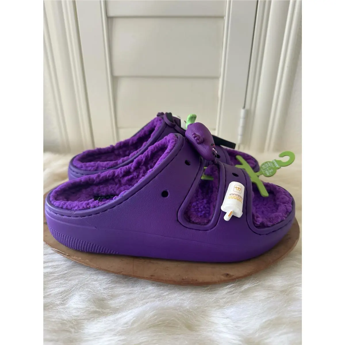 Crocs shoes - Crocs McDonalds Grimace Cozzzy - McDonalds Grimace Cozzzy - Purple (UPC: 0196265512218) 3