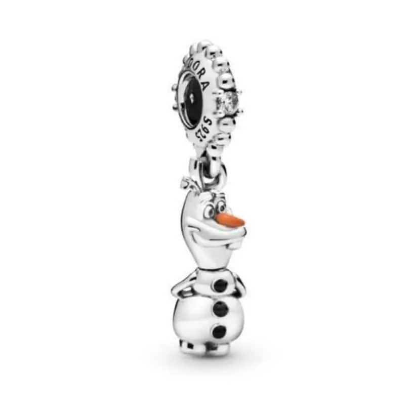 Disney Frozen Queen Elsa Anna Snowflakes Olaf Dangle Charms 925 Olaf Frozen 2 Dangle Charm by Pandora